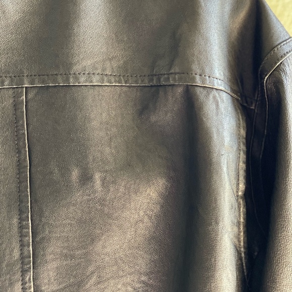 Black Rivet Black Genuine Leather Jacket | Size Extra Large - Picture 3 of 13